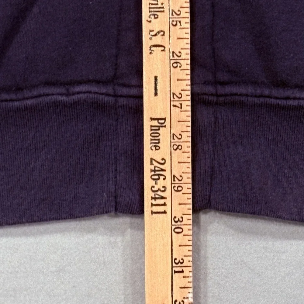 Polo Ralph‎ Lauren Sweater Men 2XL Purple Mock Neck Full Zip Fleece Pony Logo